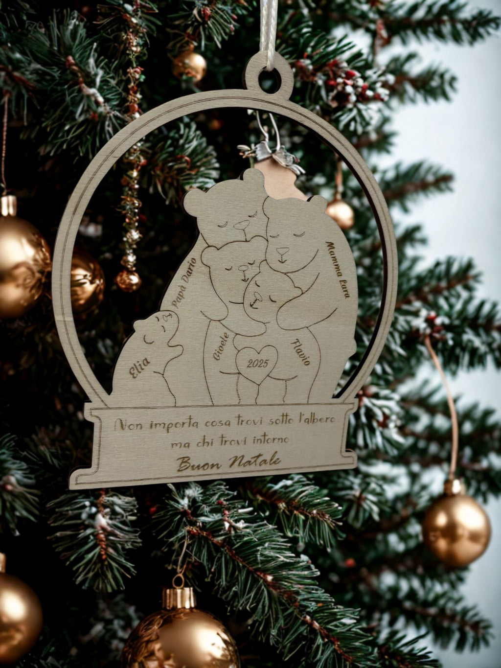 Medaglione in Legno Famiglia