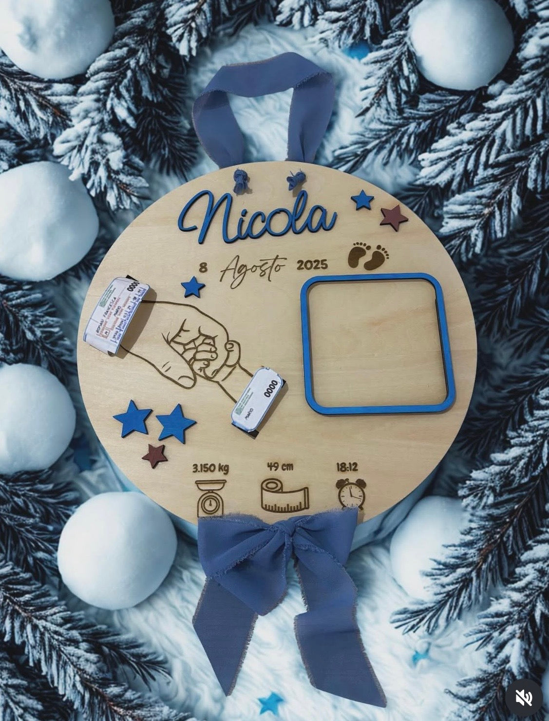 Quadro Nascita in Legno