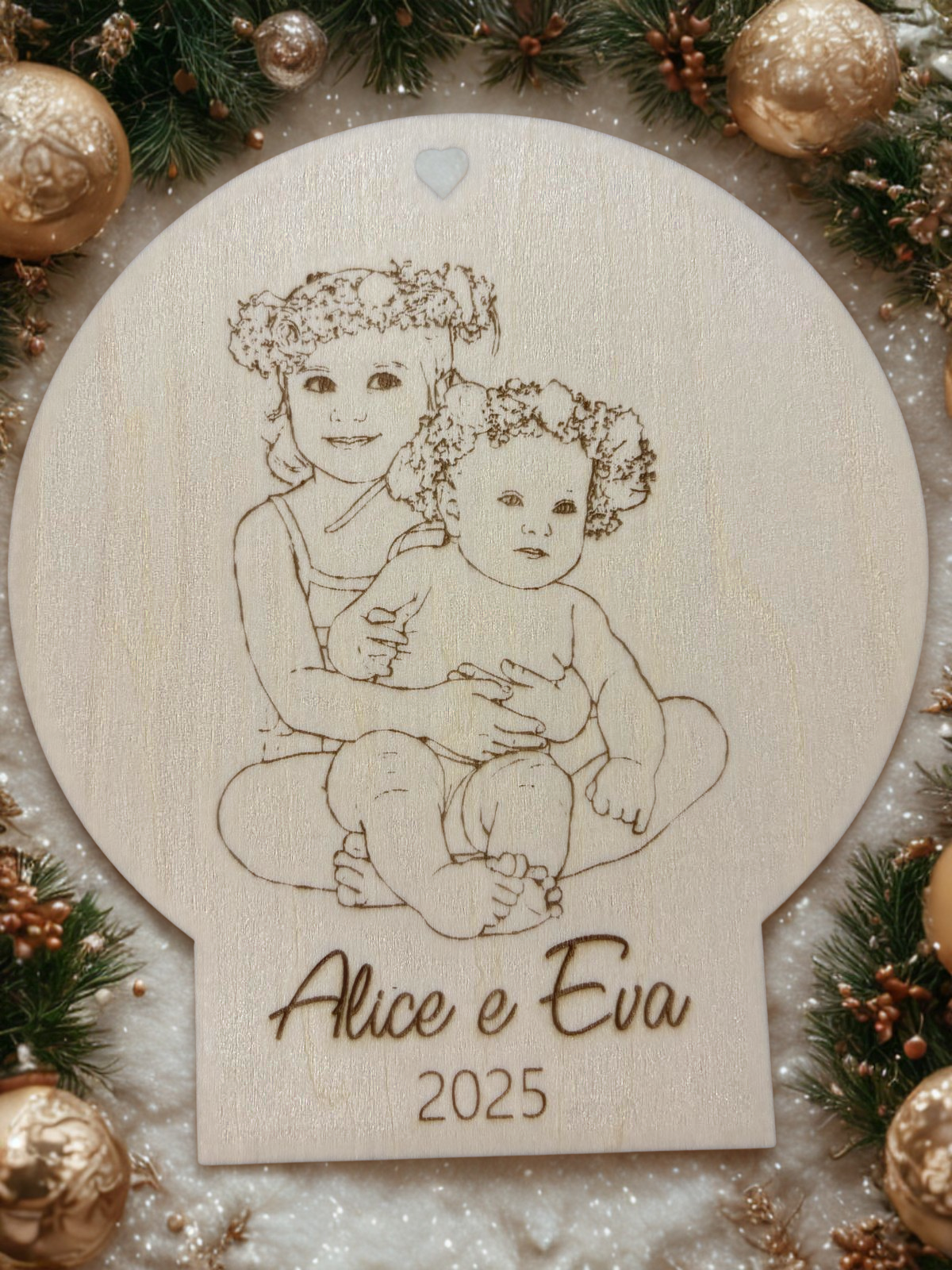 Medaglione con Foto Incisa