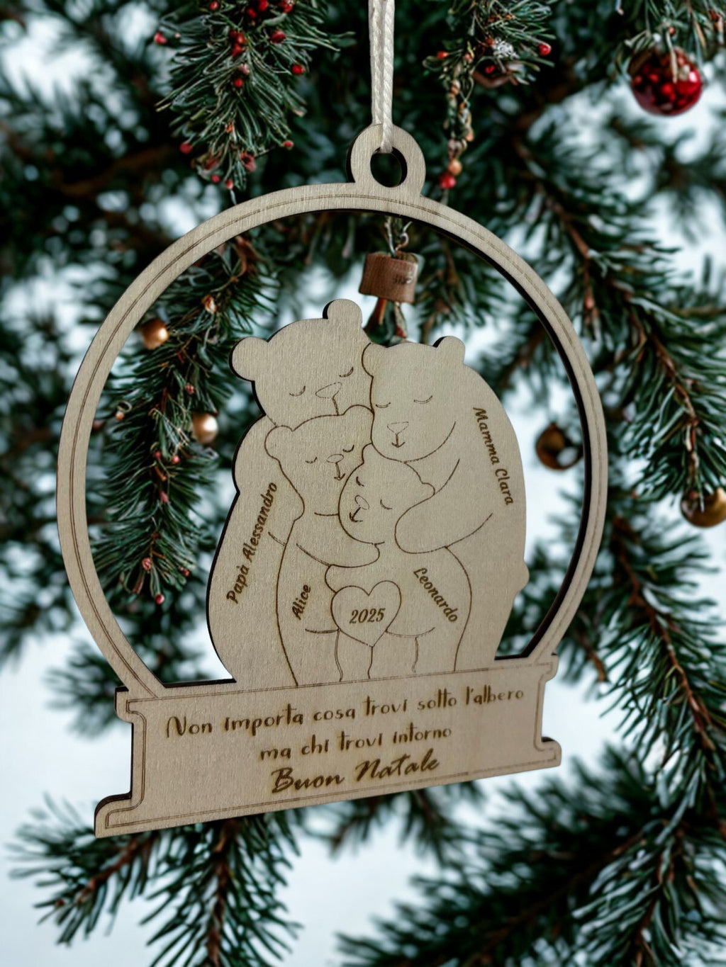 Medaglione in Legno Famiglia