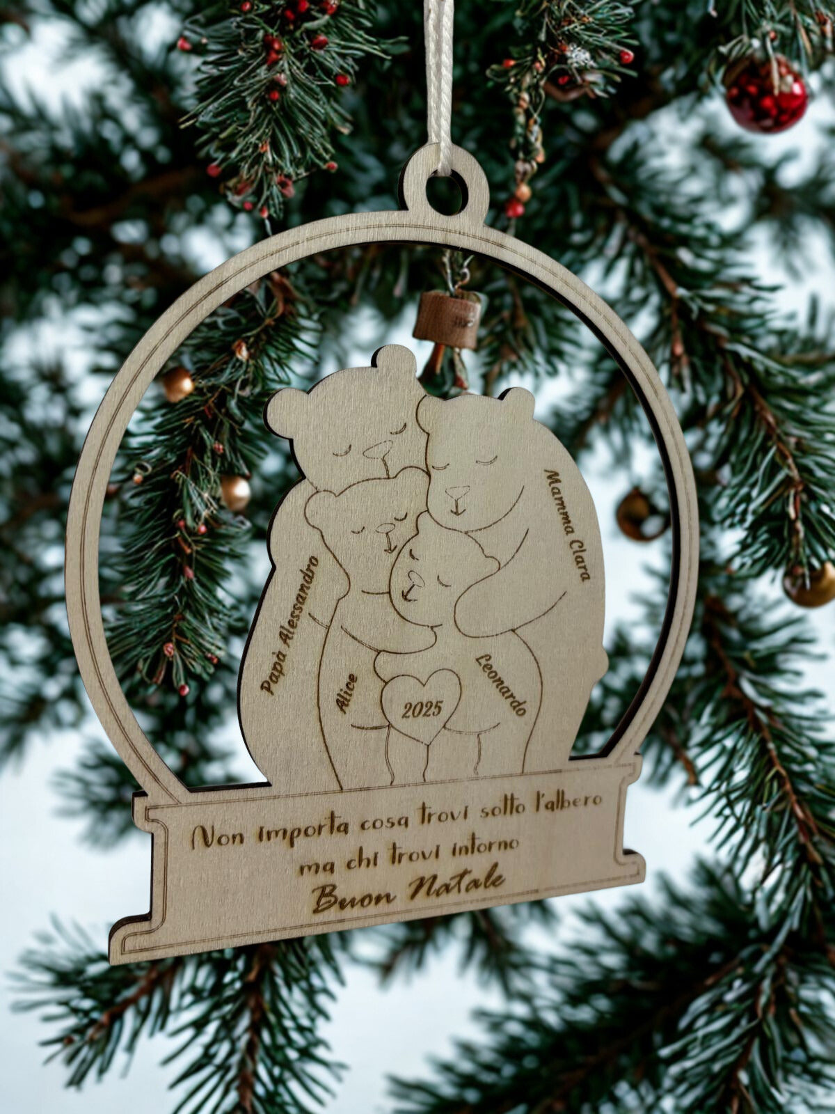 Medaglione in Legno Famiglia