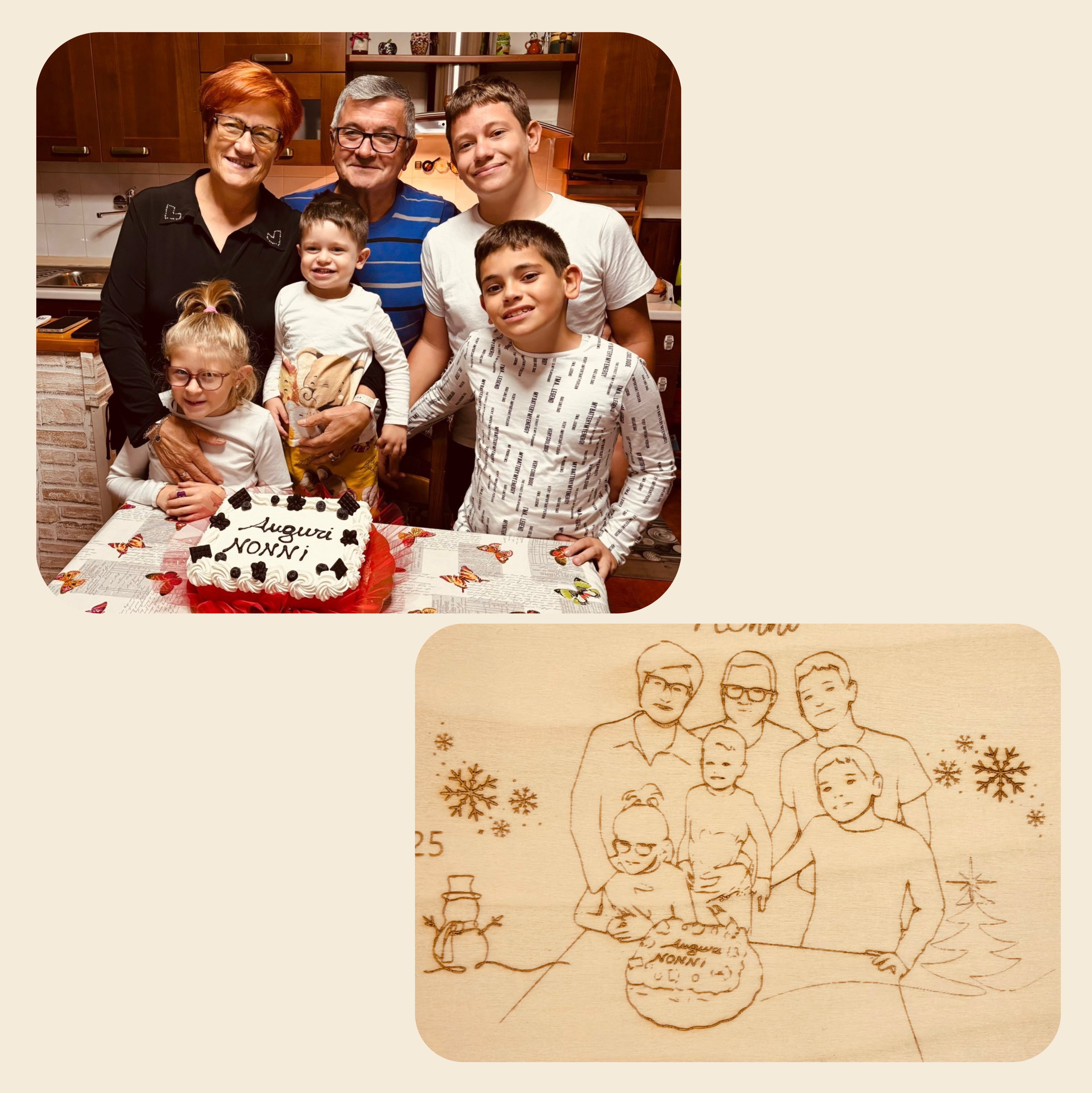 Medaglione con Foto Incisa