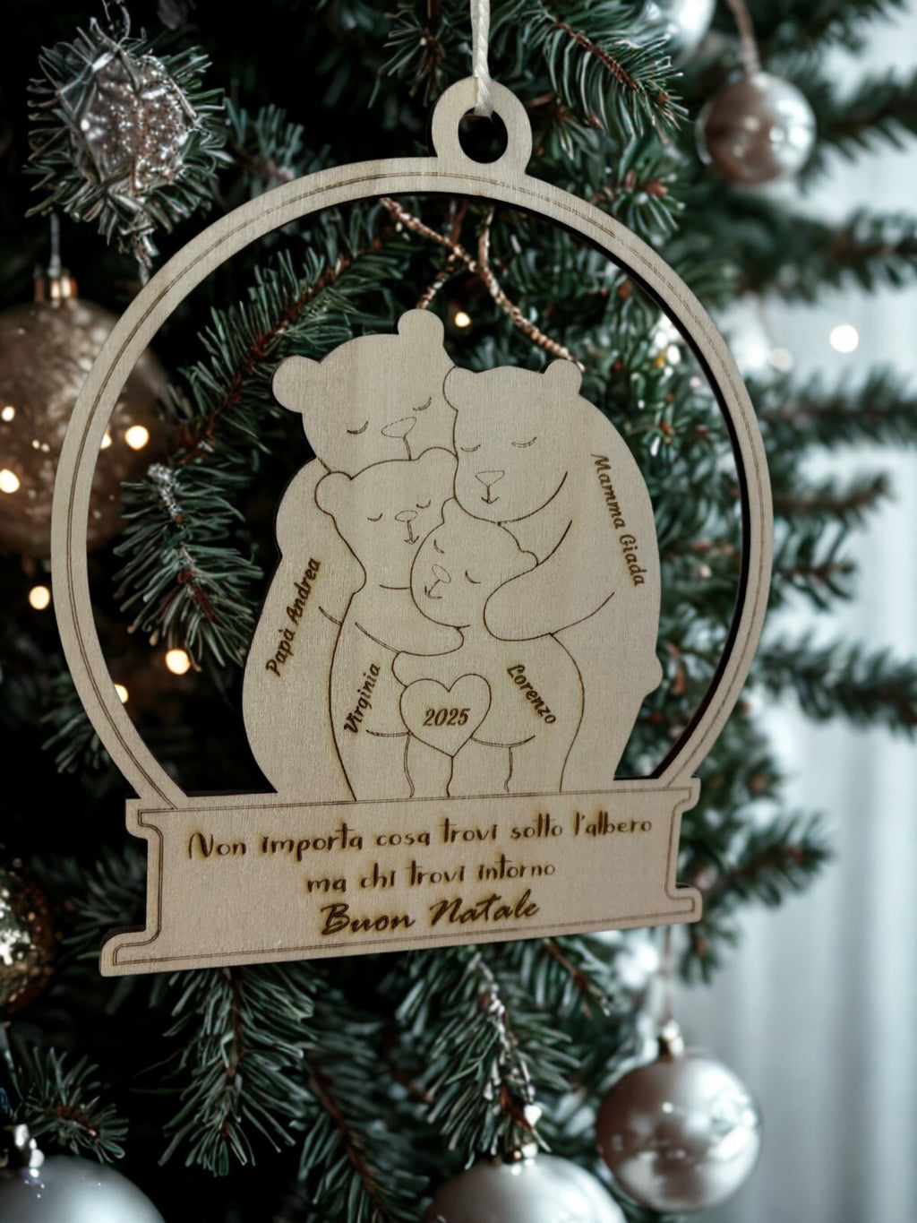 Medaglione in Legno Famiglia