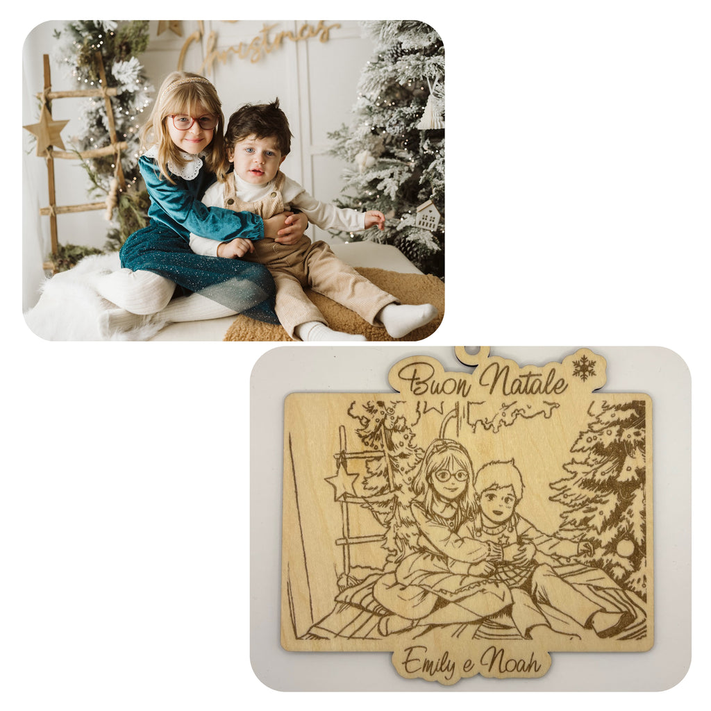 Medaglione con Foto Incisa