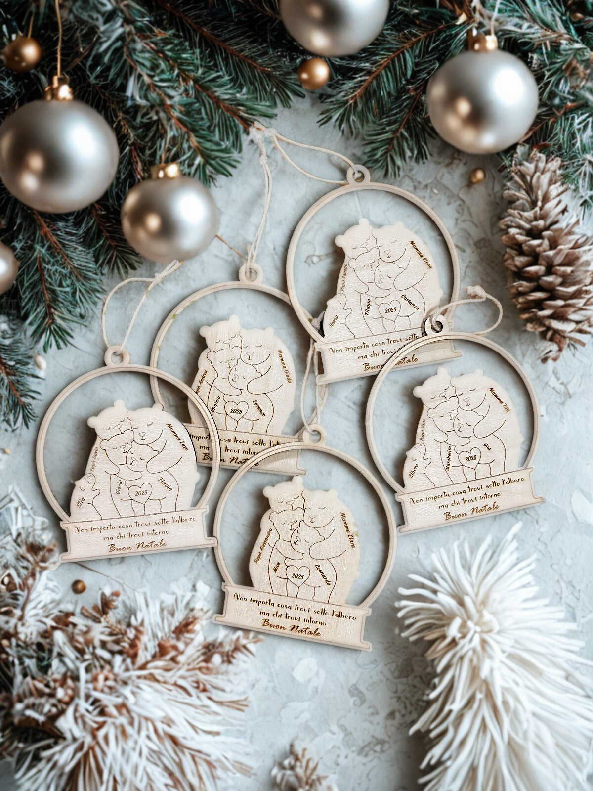 Medaglione in Legno Famiglia