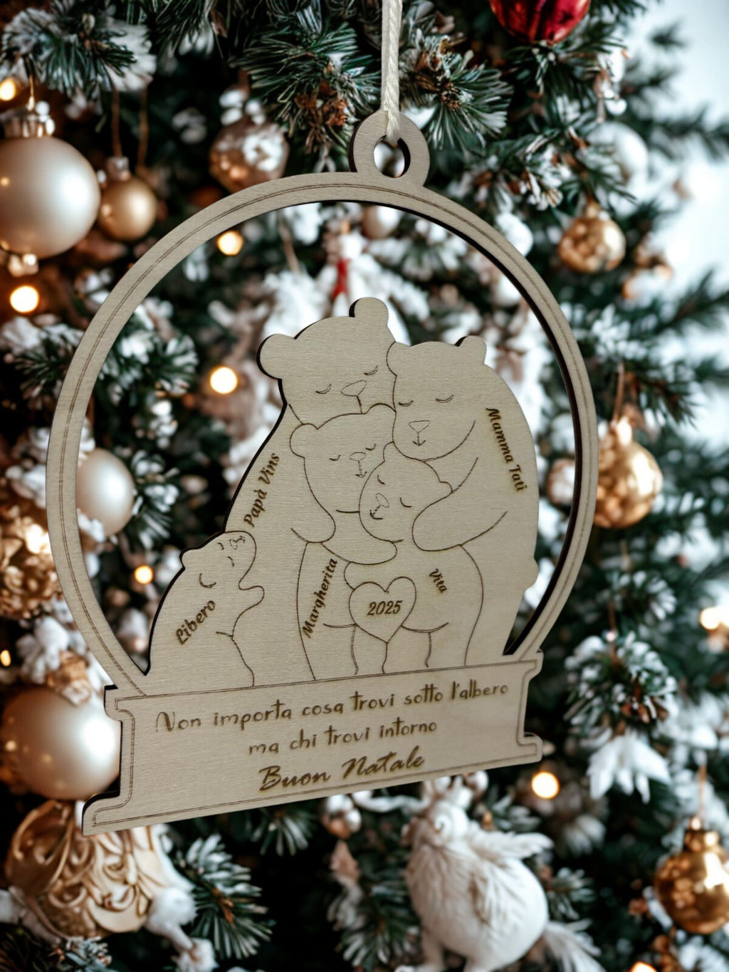 Medaglione in Legno Famiglia