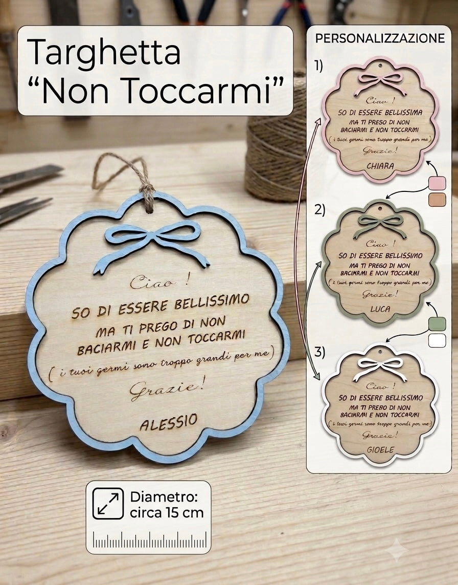 Targhetta “Non Toccarmi”