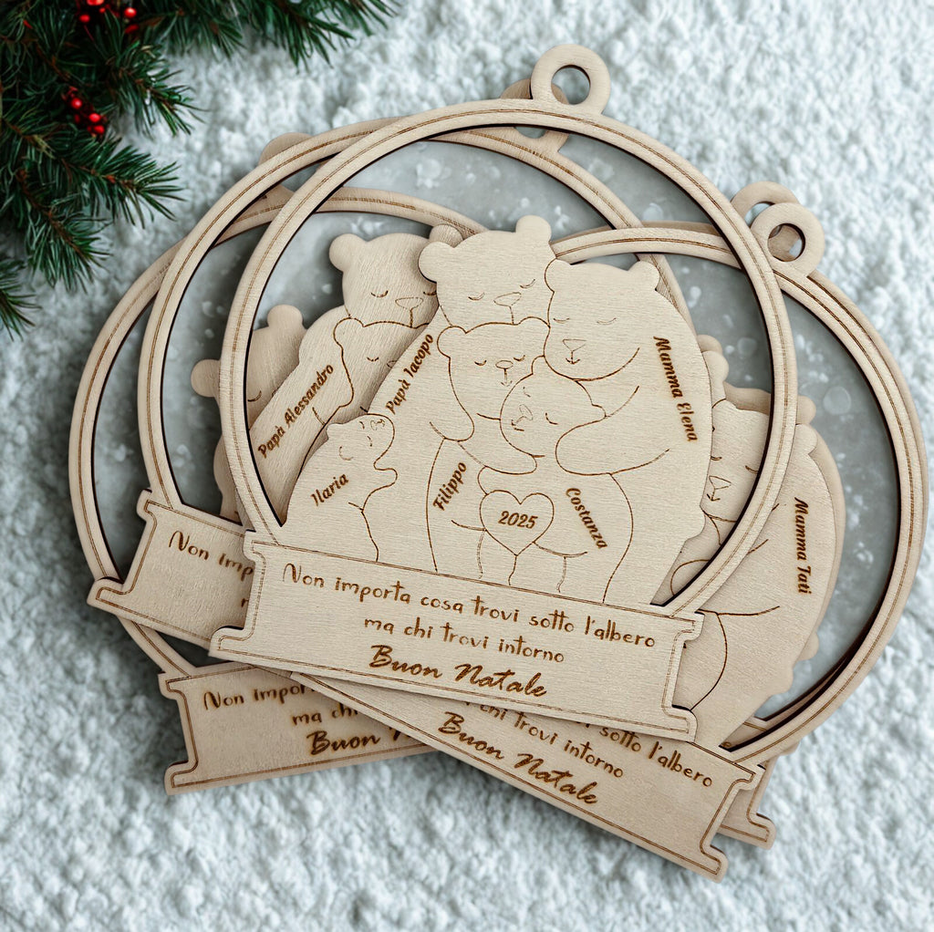 Medaglione in Legno Famiglia