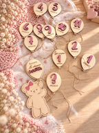 Baby Milestones - Segna mesi in Legno