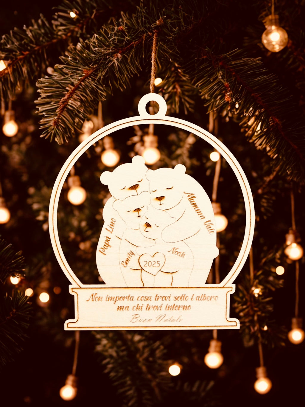 Medaglione in Legno Famiglia