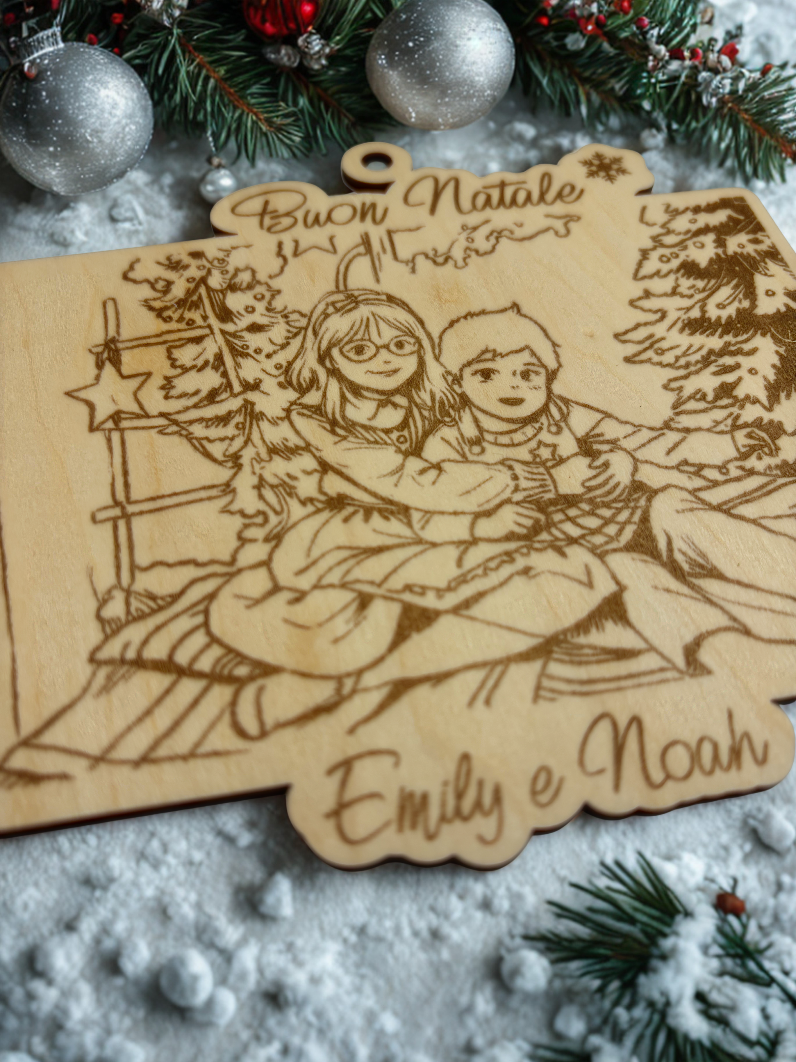 Medaglione con Foto Incisa